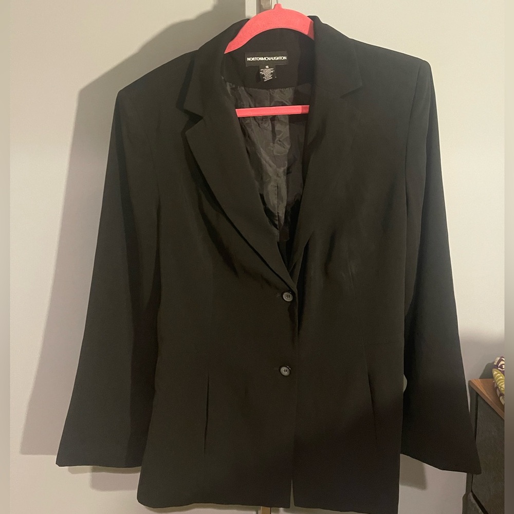 Norton McNaughton Classic Black suit Jacket blazer woman’s XL